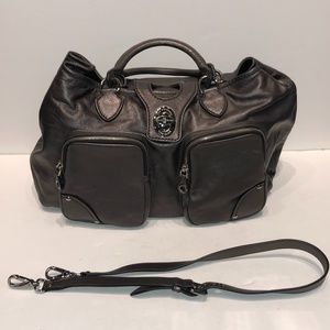 The Original Car Shoe Pewter Metallic Leather Bag